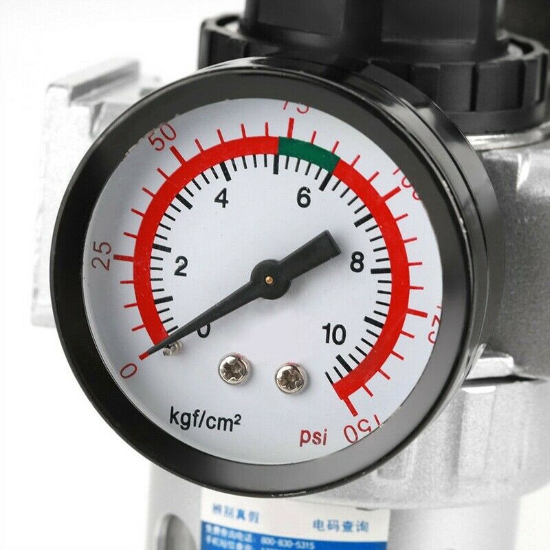 1/2 Inch Air Compressor Filter Oil Water Separator Digital Regulator Pressu