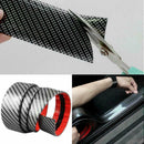 3CMx1M Car Carbon Fiber Rubber Edge Guard Strip Door Sill Protector Pretty H0P4