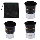 3Pcs 4,6,9mm 1.25 Inch 31.7 mm PLOSSL Eyepiece Lens for Astronomy Telescope