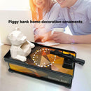 Bear Shooting Coin Boxes Piggy Banks for Home Decor Ornaments Money Storage Toys