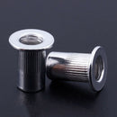 M4 Aluminum Countersunk Rivet Open End Nuts 30 Pieces