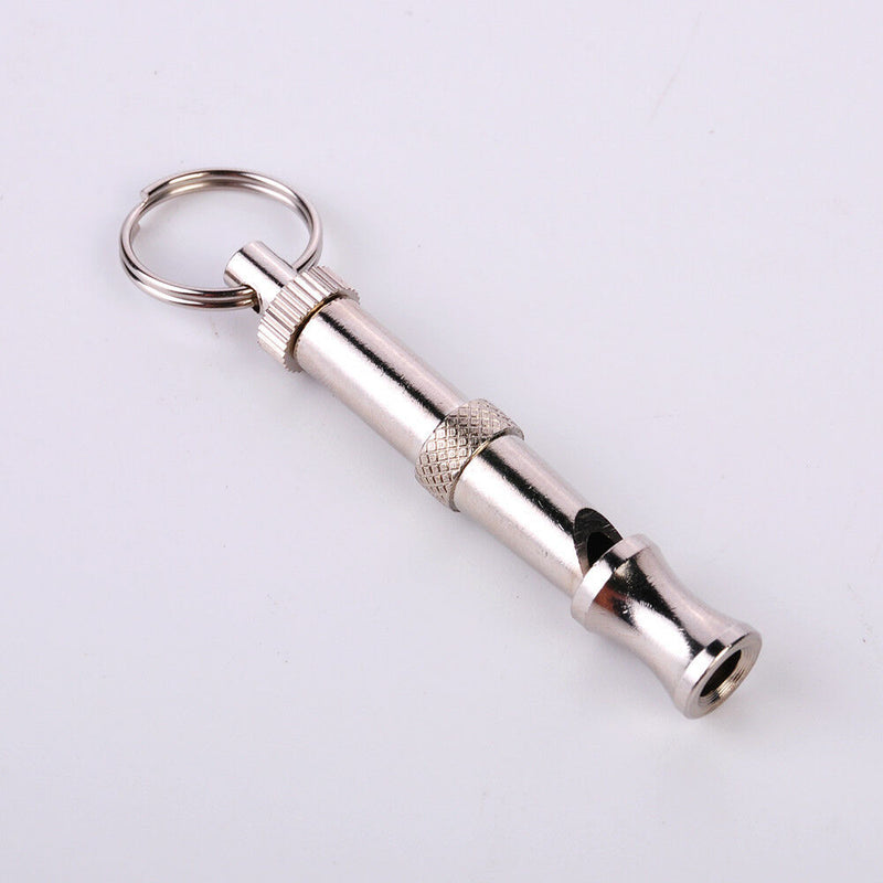 Dog Puppy Pet Whistle Ultrasonic Adjustable Sound Key Chain Training