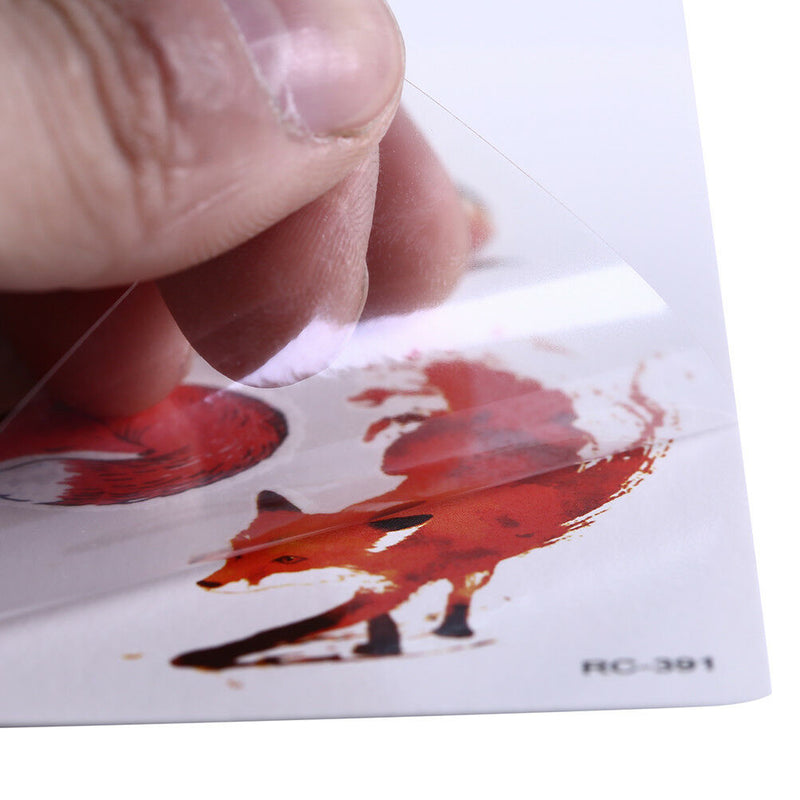 Waterproof Temporary Tattoo Stickers Cartoon Fox Water LZansfer flash tatooII.AU