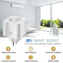 Wireless Smart EU Plug WiFi Socket Power Monitor Switch for Google Home/Alexa
