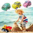 6pcs/Set Kids Mini Cartoon Cars Models Pull Back City Service Vehicle Toys