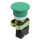 22mm N0 Green Mushroom Momentary Push Button Switch 600V 10A ZB2-BC31 E5C1