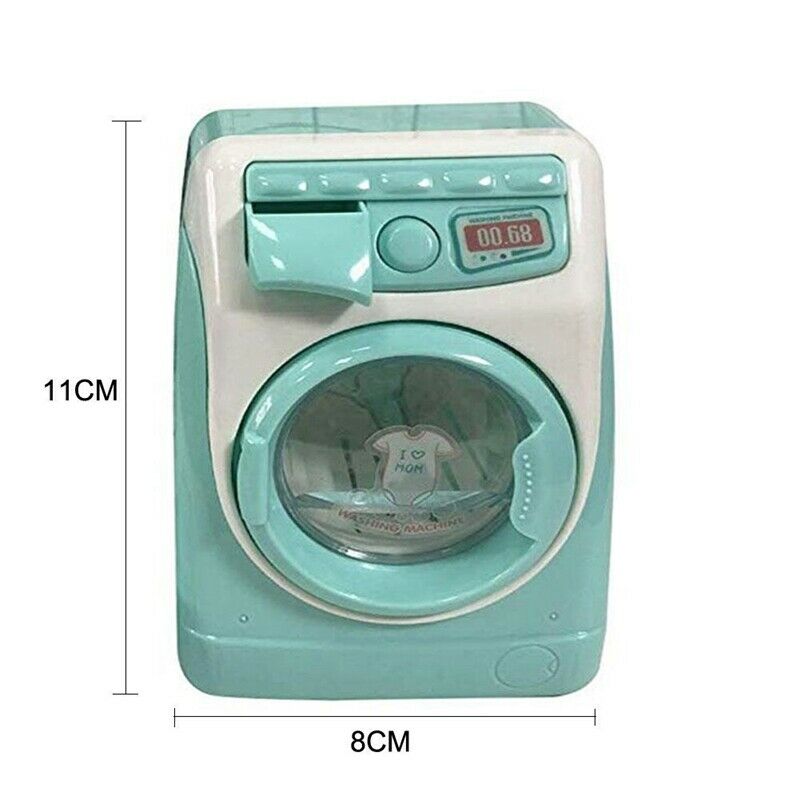 Mini Educational Simulation Washing Machine Toys Kids Play House Pretend To M2R4