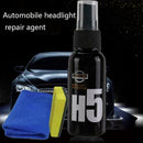 Car Headlight Maintenance Clean Kit Retreading Agent Repair 50ML Spray Poli W2I4