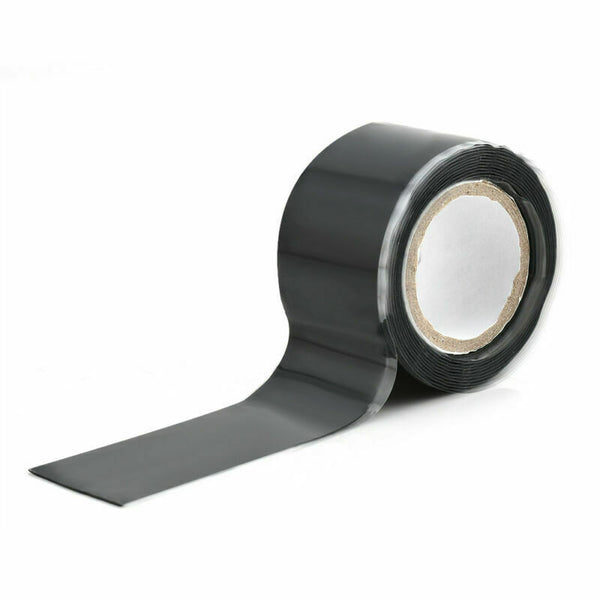 Black Useful Self-Fusing Seal Repair Emergency Rescue Silicone Rubber Tape 150CM