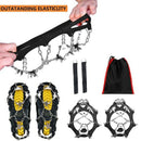 Ice Cleats For Women Men, 19 Snow Spikes Ice Crampons For Walking, Jogging,