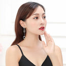 Metal Fashion Heart-Shaped Ladies Hanging Earrings Fashion Love Long Tassel