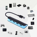 High Speed 4-Port USB 3.0 Multi HUB Splitter Expansion Laptop PC Adapter