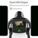 Car Bluetooth Kit FM Transmitter Wireless Radio Adapter USB Charger MP3 Player H