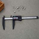 150mm 6inch LCD Digital Electronic Carbon Fiber Vernier Calipers Measuring