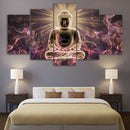 Modern Canvas Wall Art of Buddha Light for your Living Room -5 Panel Size L