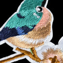 2pcs Fashion Flower Craft Sewing Embroidered Sew/Iron On Applique Patch Birds