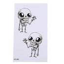 Makeup Mini Alien Tattoo Arm Body Art Waterproof Temporary Tattoo Stickers JBTOC