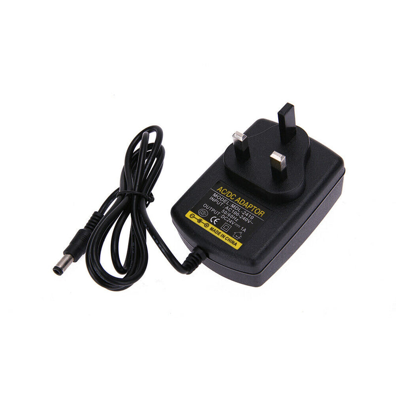 DC24V 1A Adapter AC 100V-240V to DC 24V Converter Power Supply Adapter 5.5* A