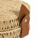 Beach Straw Bags Retro Rattan Hand Bag Cross Body Bohemia Small Round Bag W Y9N2