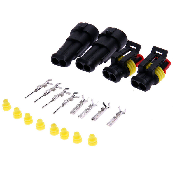 10 sets Kit Seal Waterproof Connector for Automobile IP65 Connector Plug