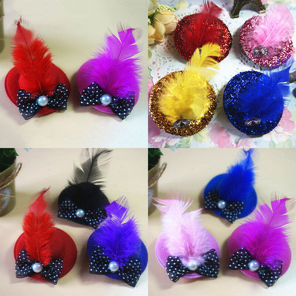 1PCS Cute Caps princess style Design Dog Hair Pet Grooming Hair Clips   SE