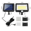 Solar Lamp COB 100 LED Solar Power Motion Sensor Outdoor Garden Light Secur L2A4