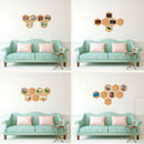 4Pcs Cork Board Wall Message Decoration Photo Background Home Wood Self