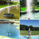 Garden Solar Birdbath Fountain Pump Outdoor Solar Fountain Panel Water Floating
