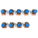 9 PCS(1pcx9 Value) Linear Potentiometer 15mm Shaft With Nuts And Potentiome