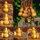 1 Pcs Gourd Craft Keychain Mahogany Chinese Traditional Fortune Keyring Decorâ„–[