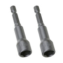 2x 10mm Hexagonal Socket Magnetic Nut  Drill Bit Adapter 1/4 "Shank