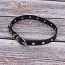 Women Punk Gothic Leather Choker Necklace Sexy Collar Neck Ring Jewelry Gift
