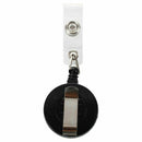 1 pcs Badge Holder Retractable Reel YOYO Clip Snap Button ID Card Key Black