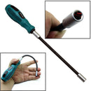 7mm Long Flexible Hex Manual Metal Hose DIY High Hardness Socket Screwdriver