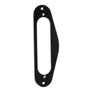 Electric Guitar Single Coil Neck Pickup Surround Ring with Screws Black