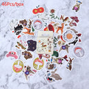 46Pc Stationery Stickers Pack Posted Planner Scrapbooking Memo Stickers Suppl BX