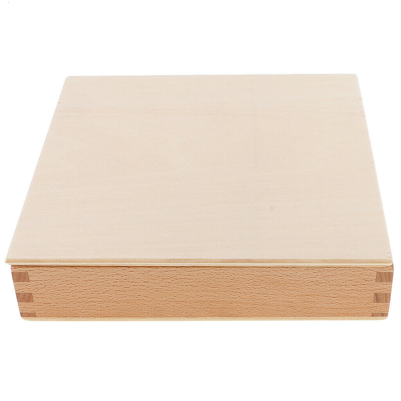 Montessori Fabric Cloth wooden Box Kids Children Touch Toys Early Learning