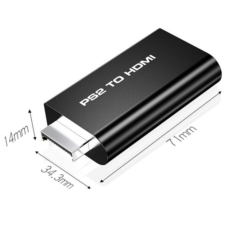 For PS2 to HDMI Video Converter Adapter with 3.5mm Audio Output for HDTV PC
