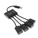 Type-C Male To Female Micro USB 3USB2.0 Port OTG Cable For Smartphone Tablet