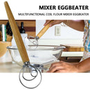 Stainless Steel Dough Whisk Blender Cake Bread Pastry Dough Mixer Stick D4G8