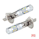2X H1 50W High Power LED Xenon White Fog Lights Headlight Daytime Bulb 6000K