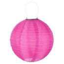 Waterproof LED Solar Cloth Chinese Lantern Festival Hanging Lamp (Pink)