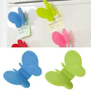 Butterfly-shaped silicone anti-scalding insulation tray Oven random color 2 B3Q2