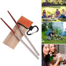 Outdoor Camping Picnic Folding Chopsticks Retractable Chopsticks (1 Pair)