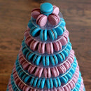 10 Tier Tower Macaron Macaron Display Stand Round Cake Stand PVC Tray Birth
