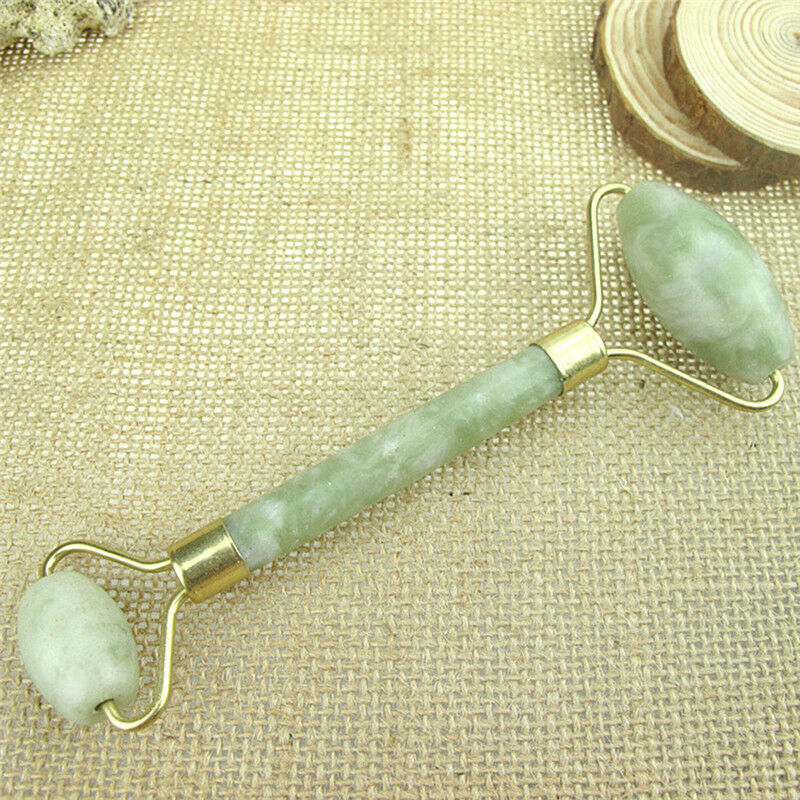 Natural Facial Massage Tool Guasha Beauty Jade Roller Face Thin Massager EBU 3C
