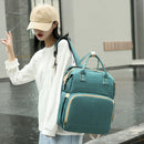 Baby Diaper Bag Backpack Foldable Travel Bassinet Portable Baby Sleep Bed Green