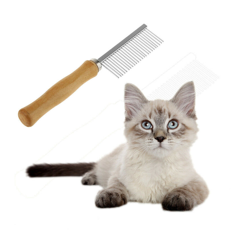 Inoxidable Comb Brush Comb Small Pet Grooming Dog Cat Tool