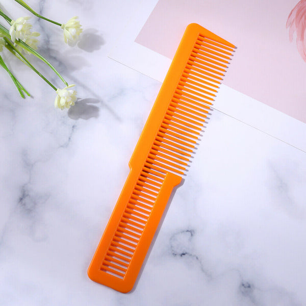 Hairdressing Carbon Anti-static Comb Wide Tooth Hair Clipper Comb (Orange)