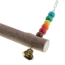 Pet Parrot Swing Wood Bird Parrot Hanging Swing Toys for Parakeet Cockatoo L